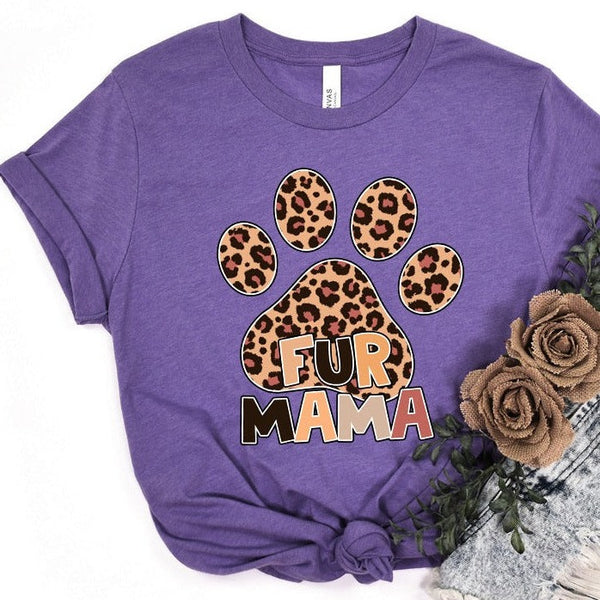 Fur Mama Cheetah Print Premium T-Shirt