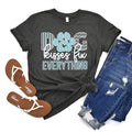 Dog Kisses Fix Everything Premium T-Shirt Dark Heather