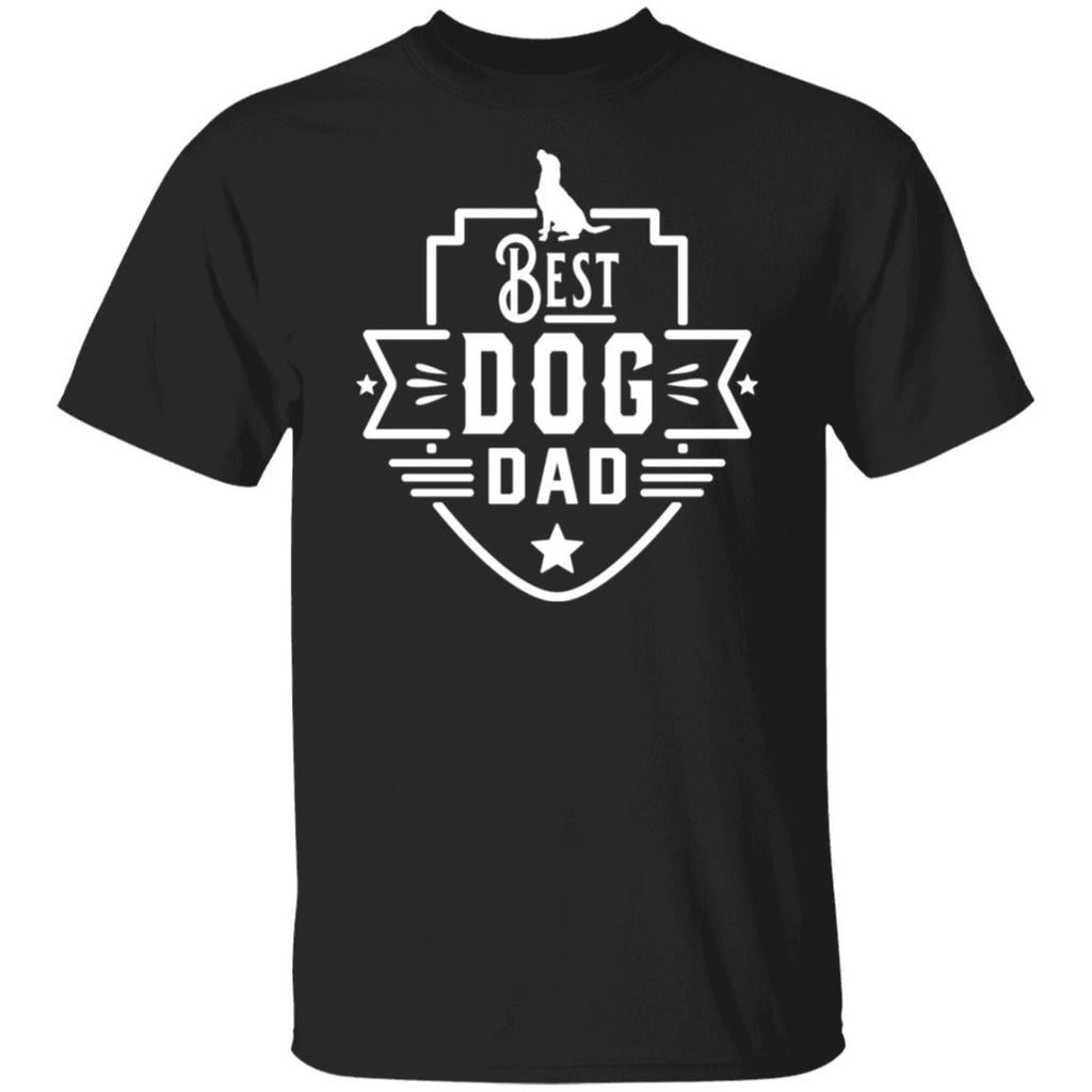 Best Dog Dad T-Shirt Black