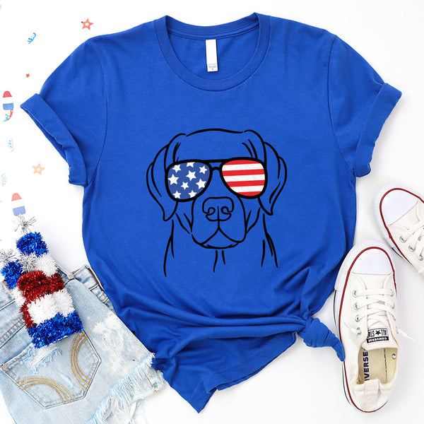 Doggo Stars And Stripes Premium T-Shirt Royal Blue