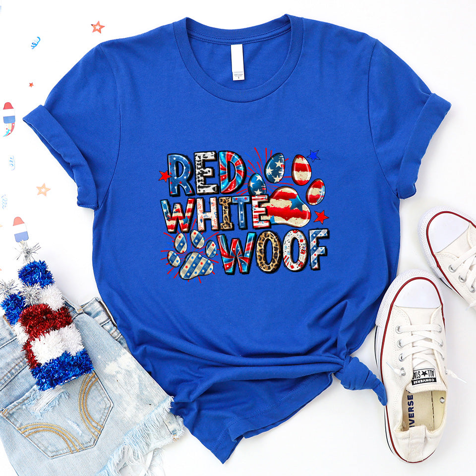 Red White & Woof Premium T-Shirt Royal Blue V2