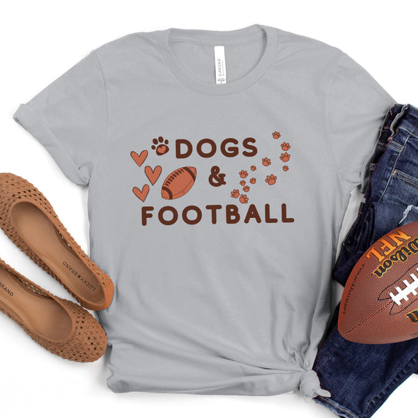 Dogs & Football Premium T-Shirt Sport Grey