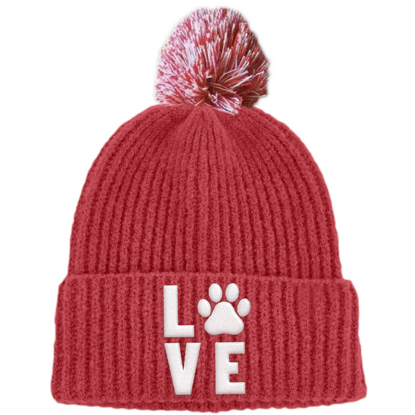 Love Paw Premium Red Winter Stocking Cap