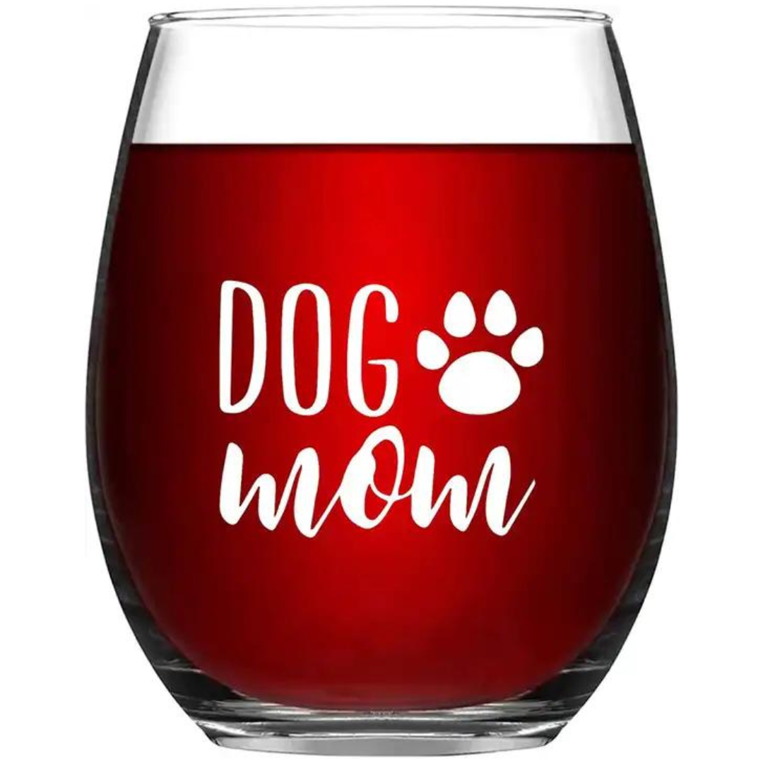 Dog Mom Wine Glass