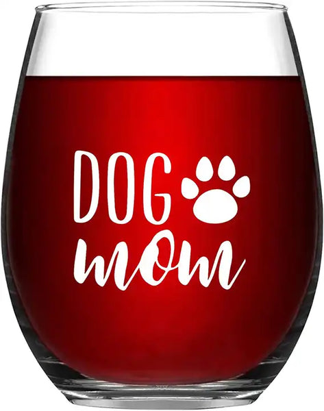 Dog Mom Wine Glass