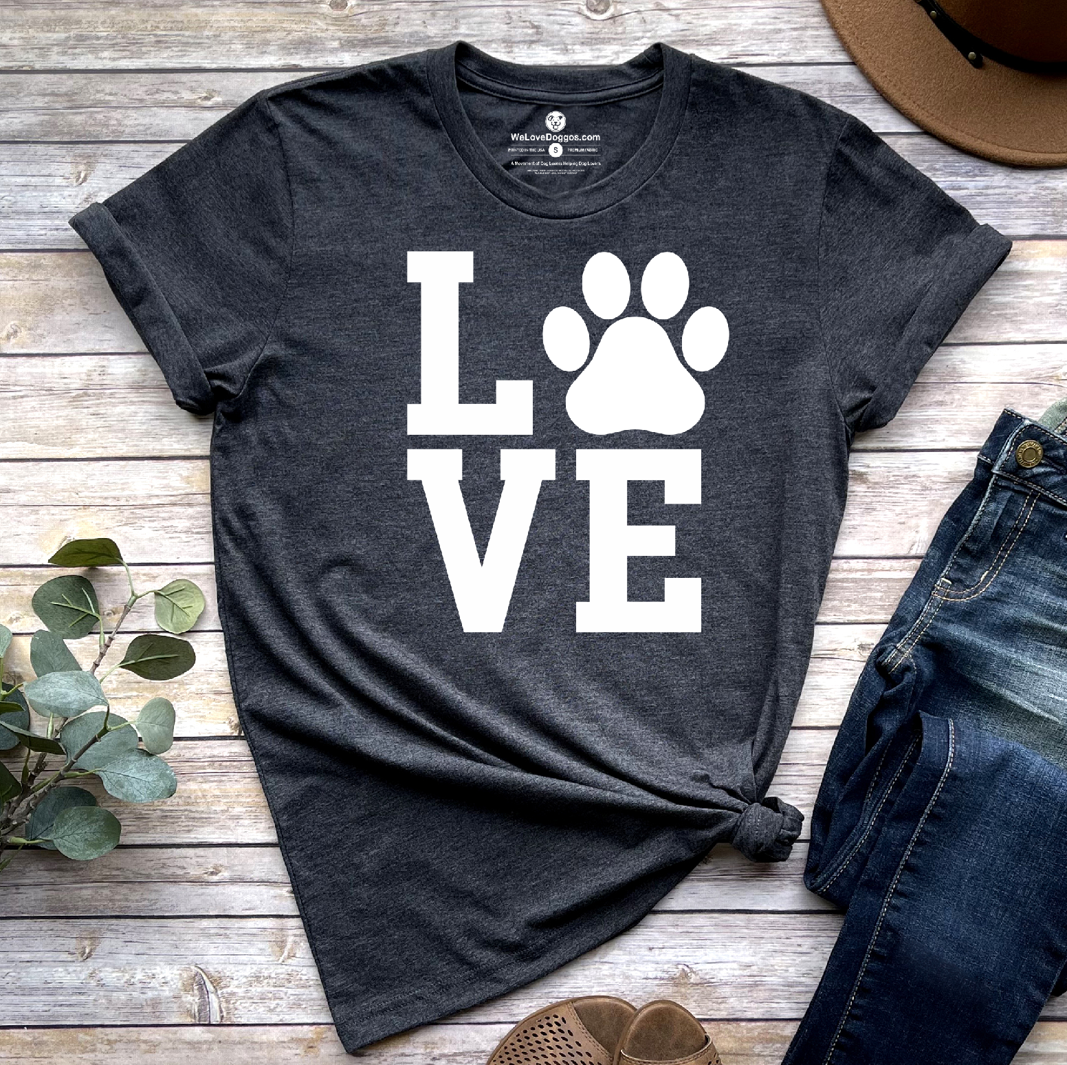 Dog paw outlet t shirt