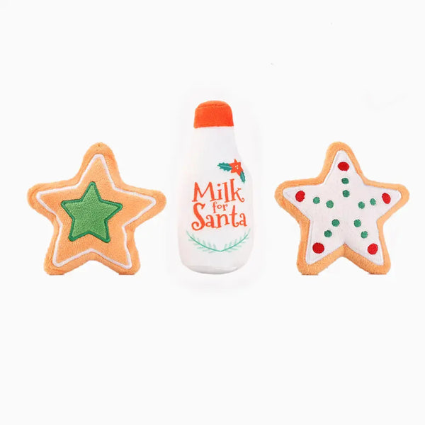 Christmas Milk & Cookies Doggo Chew Toy Bundle